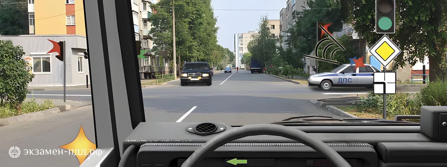 Билет 38. Вопрос 13. CD (CД). Как Вам следует поступить при повороте налево?