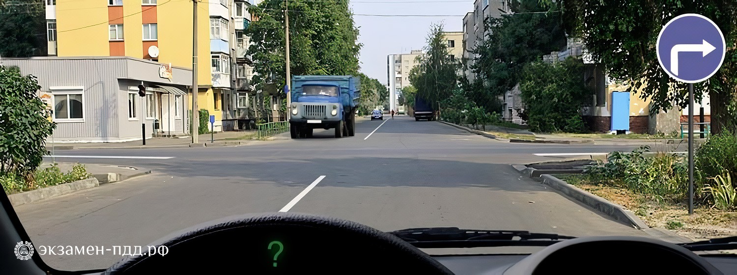 Билет 25. Вопрос 7. ABM (АБМ). Обязаны ли Вы включить указатели поворота в данной ситуации?