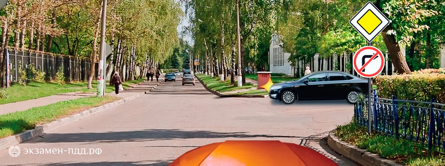 Билет 38. Вопрос 7. ABM (АБМ). Вы намерены остановиться сразу за перекрестком. В каком месте необходимо включить указатели правого поворота?
