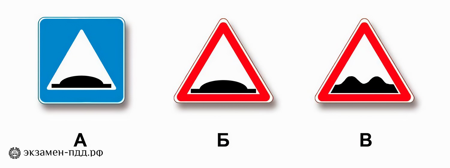 Билет 27. Вопрос 2. ABM (АБМ). Какие из указанных знаков используются для обозначения границ искусственной неровности?