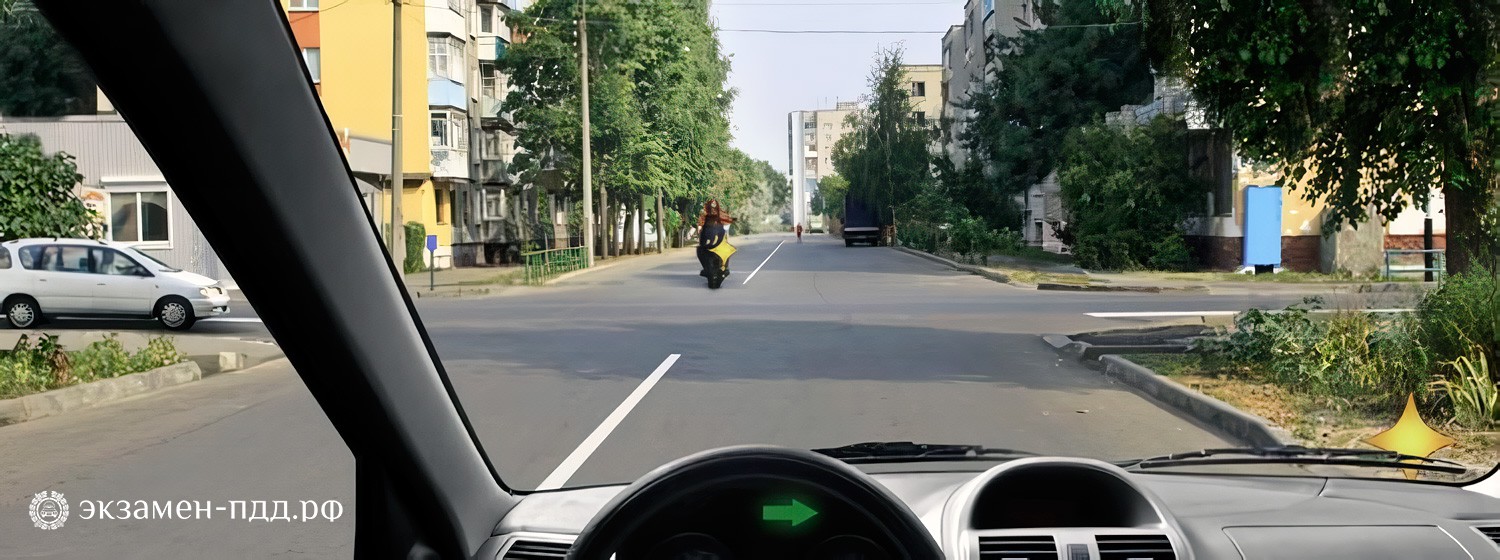 Билет 19. Вопрос 14. ABM (АБМ). Как Вам следует поступить при повороте направо?