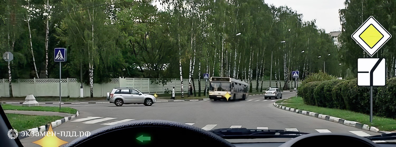 Билет 15. Вопрос 15. ABM (АБМ). Кому Вы должны уступить дорогу при повороте налево?
