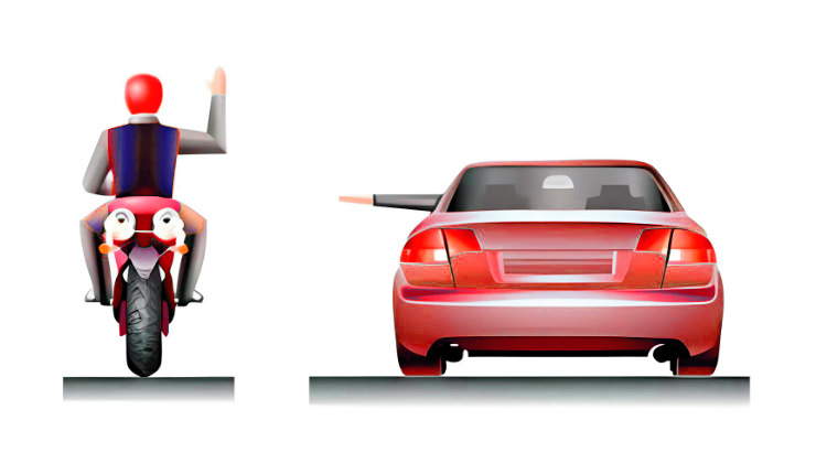 Сигнал поворота налево