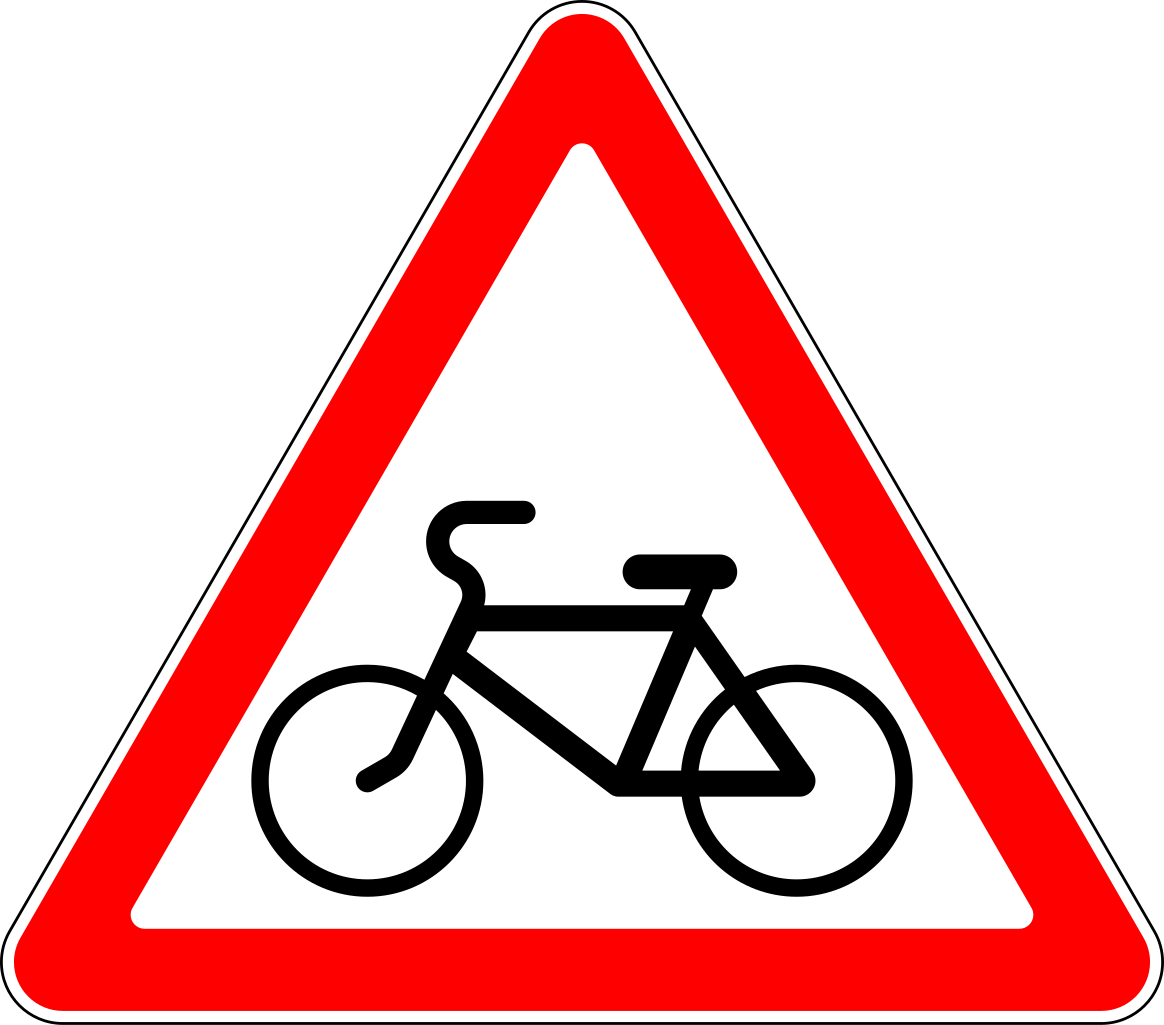 1.24  Пересечение с велосипедной дорожкой или велопешеходной дорожкой