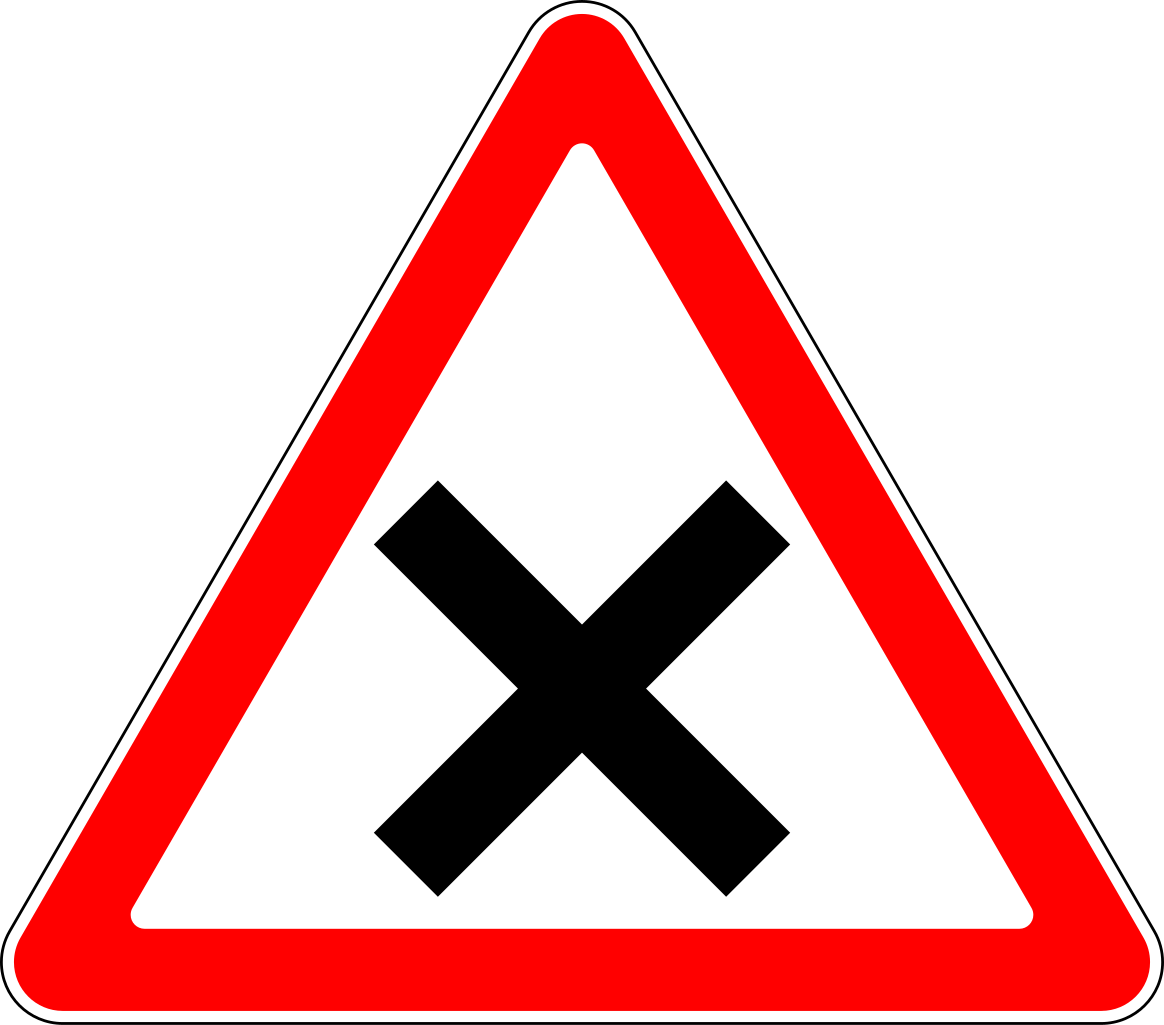 1.6  Пересечение равнозначных дорог