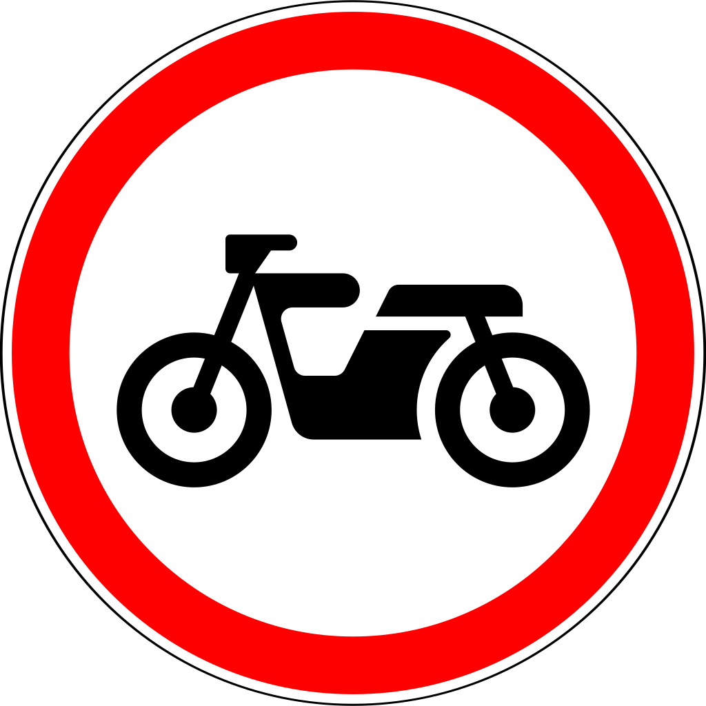 3.5  Движение мотоциклов запрещено