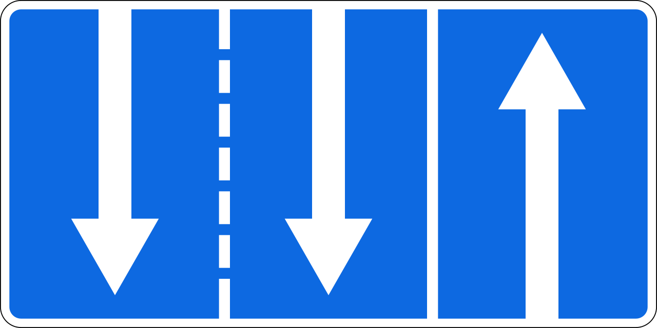 5.15.7  Направление движения по полосам