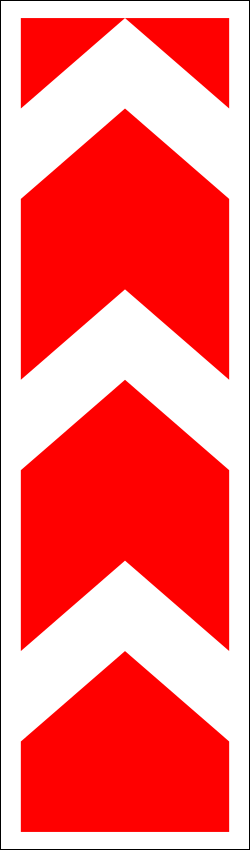 8.22.3  Препятствие (объезд справа или слева)