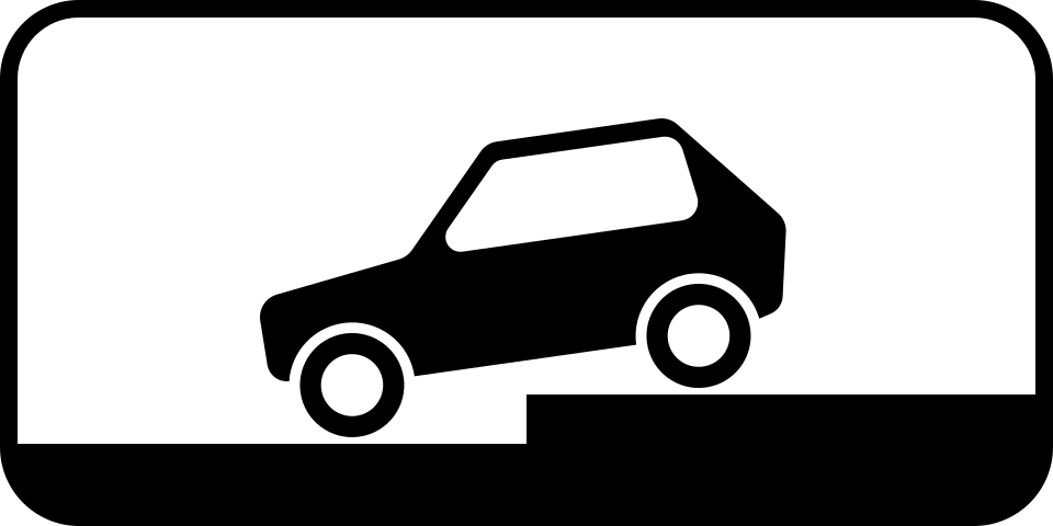 8.6.6  Способ постановки транспортного средства на стоянку (задними колесами на тротуаре)